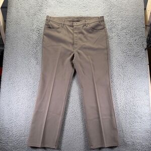 Vintage Levi's 520 Black Tab Pant Men's 42x30 Brown Chino Bootcut Business USA